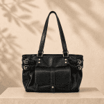 Vintage Coffee-Colored Commuter Tote Bag