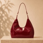 Glossy Patent Leather Vintage Shoulder Bag
