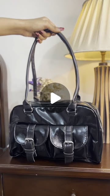 Glowbagh Instagram reel: Retro Glossy Bowling Bag